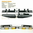 thumbnail image 4 of LE-JX 18" Traffic Advisor Amber/White 32 LED Interior Dash Windshield Emergency Visor Strobe Light Bar 2PCS, 4 of 9