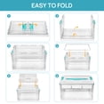 thumbnail image 4 of Sindcom 24 QT Clear Plastic Kids Toy Storage Bins, Stuffed Animal & Art Supply Organizer with Removable Dividers, Craft Box for Coloring Books, Toys, 1 Pack, 4 of 8