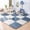 white-Cyan, variant on 8-16PCS Baby Play Mats EVA Foam Puzzle Mat Children Room Activities Mat For Baby Interlock Floor Carpet 30*30CM