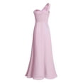 thumbnail image 2 of iEFiEL Women Ladies Chiffon One-shoulder Dress Long Evening Bridesmaid Prom Gown Dress, 2 of 7