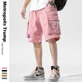 thumbnail image 3 of Summer Japanese Streetwear Cargo Shorts Multi-Pockets Hip Hop Fashion Looser Joggers Sports Shorts pants Casual Beach bermuda, 3 of 6