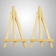 thumbnail image 2 of MasteelfCA 4Pcs Small Tabletop Wood Display Artist A-Frame Easel Photo Frame Bracket Photo Painting Triangle Easel-Big Size, 2 of 7