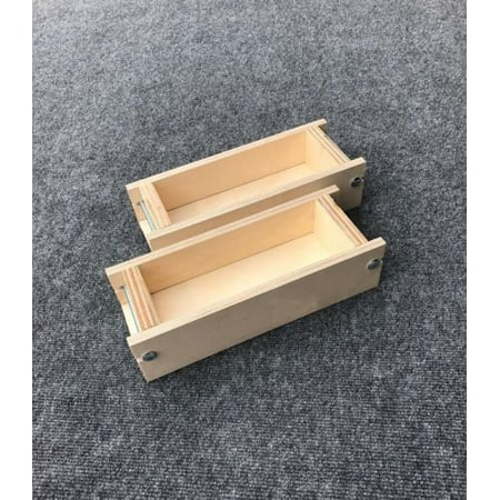 - Lot of 2 Adjustable Wood Soap Loaf Molds 2 - 3 lbs each Outlasts Silicone