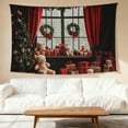 thumbnail image 3 of SOFIKAANMU Christmas Tapestries, Various Designs And Patterns, Winter Snow And Forest Tapestries, Bedroom And Dormitory Home Decor Tapestries, 6 Sizes, 80 X 60 Inches., 3 of 7