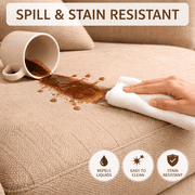 Liz Jordan Hill Brown Upholstery Fabric by the Yard, AC Daytona Sandbar 102, Aquaclean, Stain Resistant, Pet Friendly, Furniture & DIY Use, 1 Yard