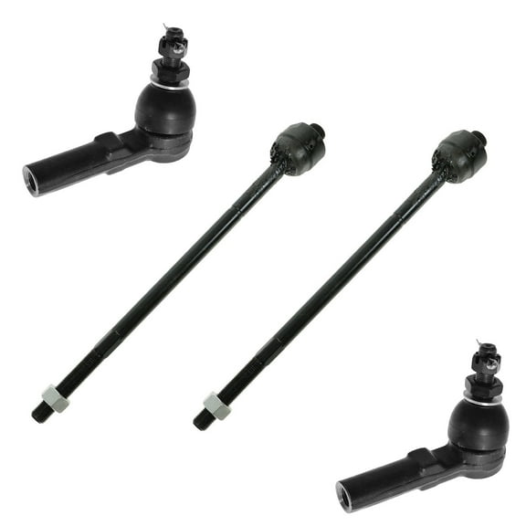 TRQ Tie Rod End Inner Outer Kit Set of 4 Fits Select Buick Cadillac Pontiac Oldsmobile