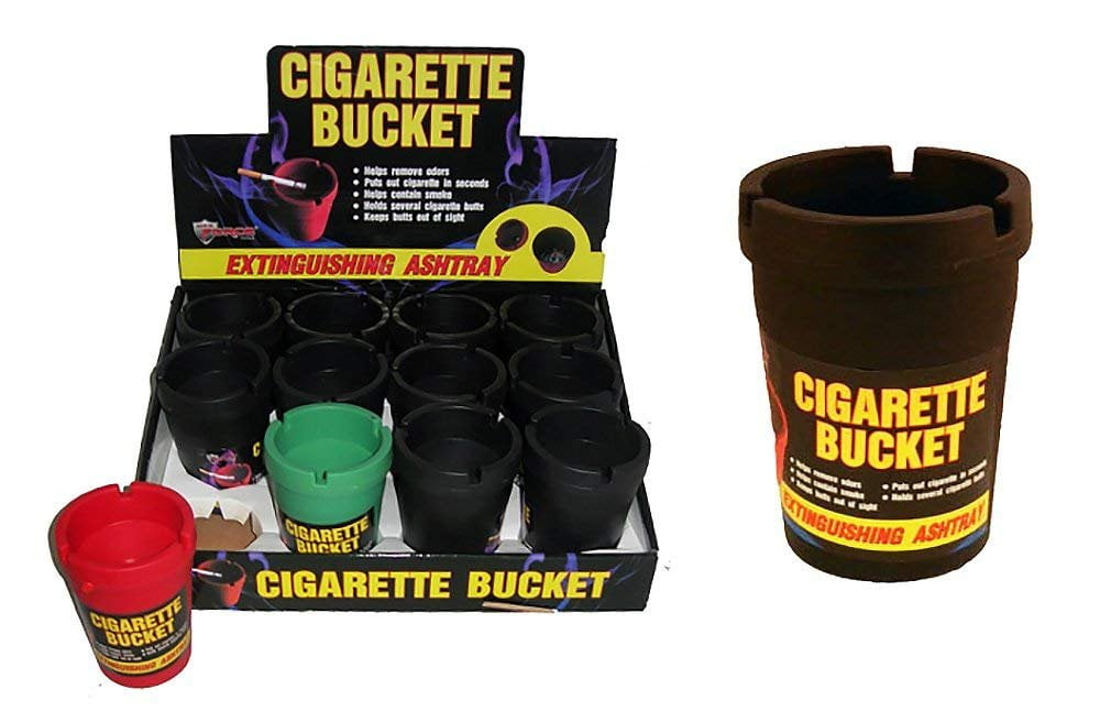 Diamond Visions 011780 Cigarette Bucket Ashtray MultiPack in Assorted