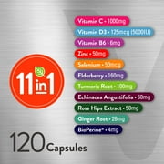 VITEEY 11 in 1 Multivitamin for Women, Men and Teens, Immune Support, 60 Count, 2 Pack