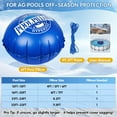 thumbnail image 7 of 6 x 6 Ft Pool Pillows for Above Ground Pools, PRI Heavy Duty Pool Closing Kit for Above Ground, Upgraded 0.5mm PVC Cold-Resistant Inflatable Air Pillow for Winterizing, with 49.2ft Rope, 7 of 7