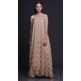 thumbnail image 3 of Bimba Beige2 Floral Ranunculus & Roses Nightwear For Women Printed Nightgown Spaghetti Strap Maxi Dress Sleepwear XXX-Large, 3 of 5