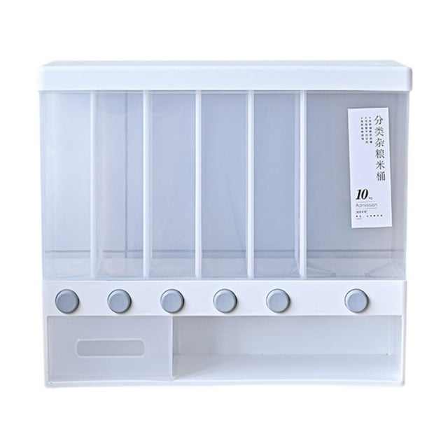 Lipstore Cereal Dispenser 10L Organizer Rice Dispenser Machine for Millet Pantry Nuts