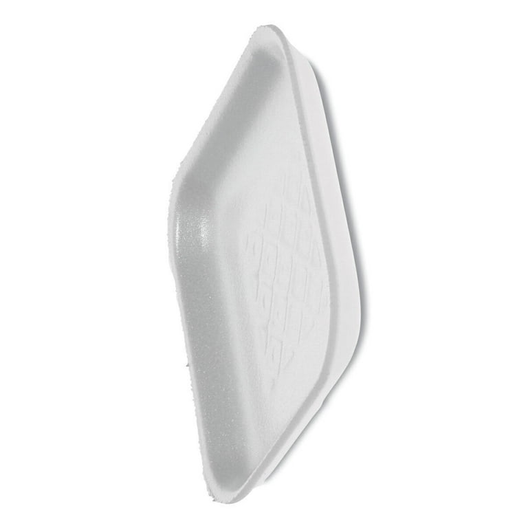 Supermarket Tray, #1S, 5.1 x 5.1 x 0.65, White, Foam, 1,000/Carton Supermarket Tray, #1S, 5.1 x 5.1 x 0.65, White, Foam, 1,000/Carton