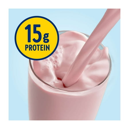 Glucerna Hunger Smart Diabetic Protein Shake, Classic Strawberry, 10-fl-oz Bottle, 12 Count