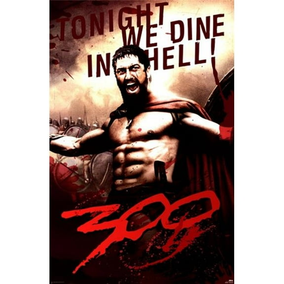 Posterazzi IMPST4567R 300 Leonidas Dine in Hell Poster Print - 24 x 36 in.