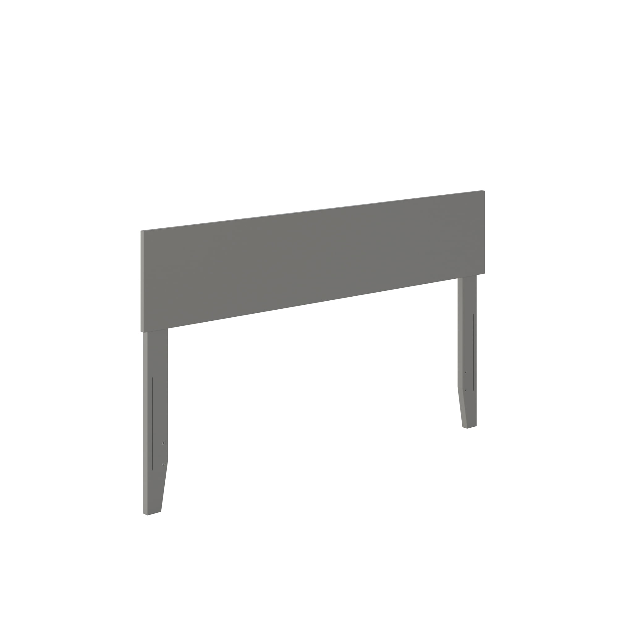 AFI Orlando Full Modern Solid Wood Panel Headboard with Attachable Charger, Grey