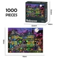 thumbnail image 2 of Halloween 1000 Piezas Rompecabezas De Casa Encantada Arte De Pared Diy Regalo De Halloween Para Niños Y Adultos Inevent HA046768-03, 2 of 6