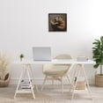 thumbnail image 3 of Stupell Industries Groundhog Reading Book Animals & Insects Painting Black Framed Art Print Wall Art, 17 x 17, 3 of 10