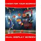 thumbnail image 2 of Indoor Basketball Hoop Set for Kids, Mini Foldable Wall Mounted Basketball Hoop with Double Electronic Scoreboard and LED Light, Over The Door Basketb, 2 of 4