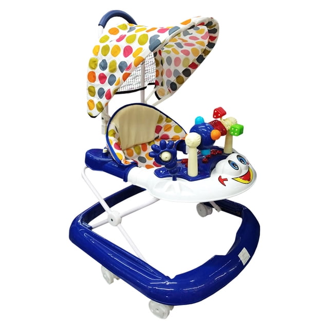 Andadera ConToldo BabyTek Ranita Azul/Blanco