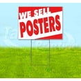 thumbnail image 1 of We Sell Posters (18" x 24") Yard Sign, Includes Metal Step Stake, 1 of 6