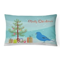 Carolines Treasures CK4487PW1216 Bunting Merry Christmas Canvas Fabric Decorative Pillow, 12H x16W, multicolor
