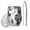 Halloween Black Ghosts-1, variant on 12oz Stemless Wine Tumblers Halloween Black Doodle Elements Vacuum Insulated Stainless Steel Travel Tumbler Cups Mug with Lid and Straw for Champaign,Cocktail,Beer with Cleaning Brush