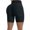 Black, variant on Pntutb Clearance Womens Wrinkled High Waist Hip Stretch Running Fitness Yoga Pants Biker Shorts