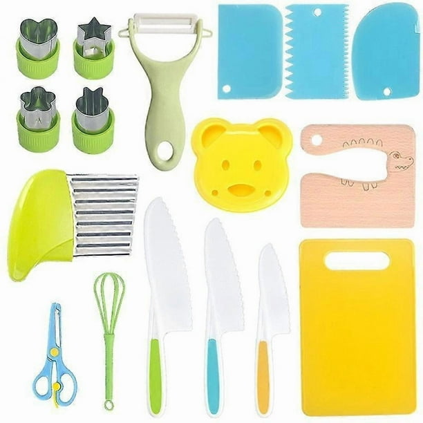 Kitchen utensils Children's baking kitchen kitchen knife kitchen set children's kitchen utensils play 17 piece set