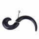 thumbnail image 3 of Negro 6mm Acrílico Falso Espiral  De Oreja Pendiente Arete jinwen  Camilla Oído, 3 of 6