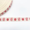 thumbnail image 3 of Nueva cinta de poliéster y algodón con estampado navideño de 5 yardas y 15 mm para envolver regalos de bricolaje, bodas, fiestas de Navidad, 3 of 5