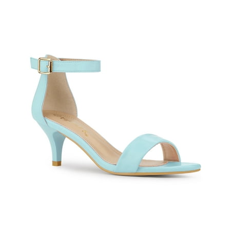 

Allegra K Women s Sandals Kitten Heels Ankle Strap Open Toe Sandals