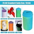 thumbnail image 5 of 6 Pack Silicone Can Lids - Reusable Pop Can Lids for Standard Size Cans Soda, Silicone Can Tops For Soda/Beer/Juice, 5 of 5