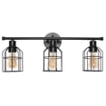 thumbnail image 1 of 3 Light Cage Vanity Light, Black, 1 of 1