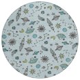 thumbnail image 2 of Addison Rugs Chantille Indoor/Outdoor Transitional Kids Sky Machine Washable Round Rug, 8' x 8', 2 of 7
