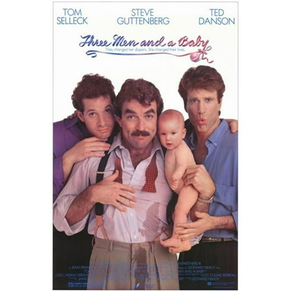 Posterazzi Three Men & a Baby Movie Poster - 11 x 17 in.
