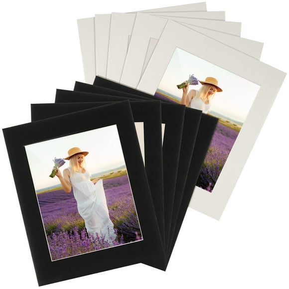 VERDANVERSE 8Pcs Picture Frame Mats Multi Color Paper Photo Matting for Stylish Wall Photo Frames