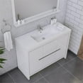 thumbnail image 6 of Alya Bath Sortino 48" Wood Bathroom Vanity with Acrylic Sink in White, 6 of 7