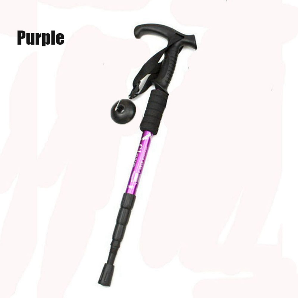 1PC Anti Shock Nordic Walking Sticks Telescopic Trekking Hiking Poles