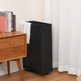 thumbnail image 6 of BGTREND 28'' Tall & Slim Laundry Hamper with Lid and Wheels Narrow Laundry Basket Collapsible Dirty Clothes Hamper Portable Laundry Storage Bin Oxford (65L, Black), 6 of 10