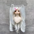 thumbnail image 4 of Ball Jointed Doll Wig, Synthetic Soft and Comfortable Doll Curly Hair Wig Simple and Easy to Operate Clip on Long Curly Hair Ponytail for DIY Doll Making, 4 of 7