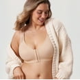 thumbnail image 4 of DELIMIRA Women's Front Closure Posture Wireless Full Coverage Bra Plus Size, 4 of 4
