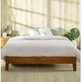 thumbnail image 2 of Zinus Wen Deluxe Wood Platform Bed Frame, Cherry Finish, King, 2 of 9