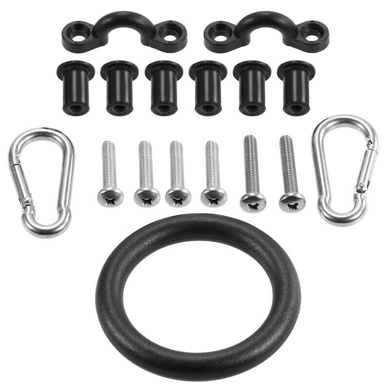 ISURE Marine Anchor Rope Kayak Accessory Rigging Ring Pulley Forming Clamp Kayak Accessory Rope Buckle with Screws
