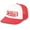 White/Red/Red, variant on Mens Welcome To The Upside Down Rope Hat Embroidered Foam Front Mesh Back Trucker Hat, Black/White