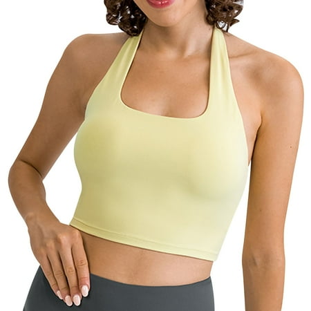 Youmylove Women Summer Tank Top Sports Bra Yoga Bralette Crop Bras Top Stylish Flowy Casual Tops