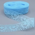 thumbnail image 1 of XmhyTop-A Encaje de poliéster para coser de 10 yardas, suministros para manualidades de encaje para decoración de bodas, envoltura de regalos y decoración del hogar, azul, 1 of 5