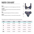 thumbnail image 4 of Kdxio Sea Inhabitans and Herb Print Women's 2 Piece High Waisted Wrap Spaghetti Strap Summer Swimsuit Bikini Set-, 4 of 7