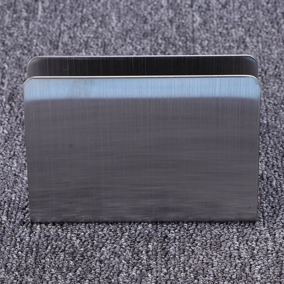 DECORNIJIA Napkin Standing Dispenser Tissue Dispensing Stainless Steel 1Pcs Silver