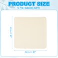 thumbnail image 2 of Glasses Cleaning Cloth 7.9" x 7.9" , Microfiber Eyeglasses Cleaner Cloths Soft Suede Wipe Screen, Beige 12 Pcs, 2 of 7