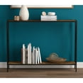 thumbnail image 2 of Console Table 39.5L Brown Reclaimed Wood 1 Shelf Black Metal, 2 of 4